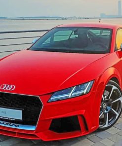 Red Audi paint by numbers