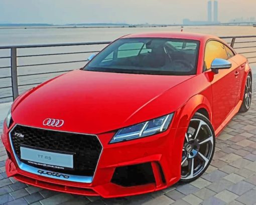 Red Audi paint by numbers