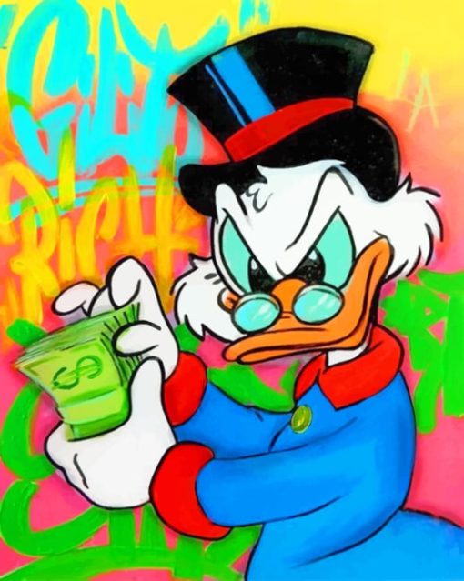 Cartoon Duck paint by numbers
