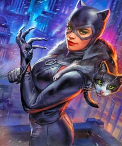 Cat Woman paint By numbers