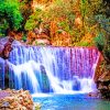 Chefchaouen Waterfall paint By Numbers