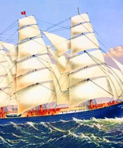 Clipper Ship paint by numbers