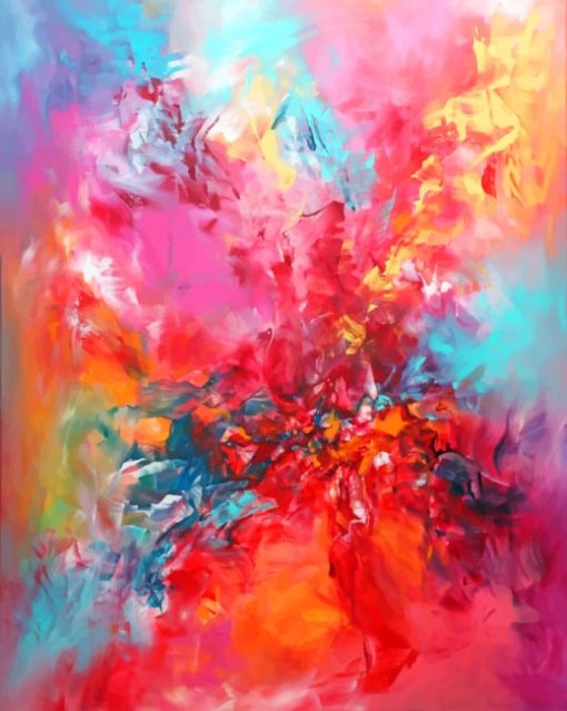 Colorful Abstract Paint by numbers