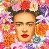 Flowering Frida Kahlo paint by numbers
