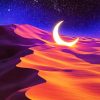 Crescent Moon Desert paint by numbers