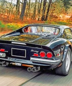 Ferrari Dino Gt paint by numbers