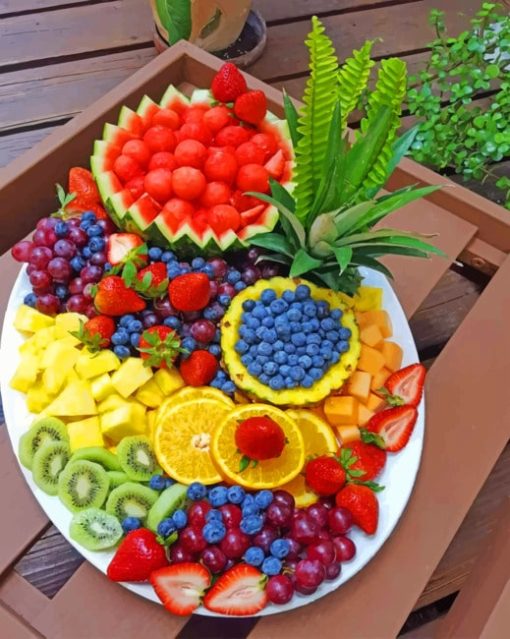 Fresh Fruits paint By Numbers