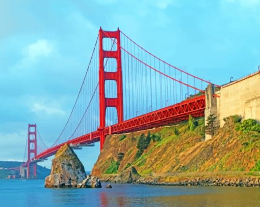 Golden Gate paint by numbers