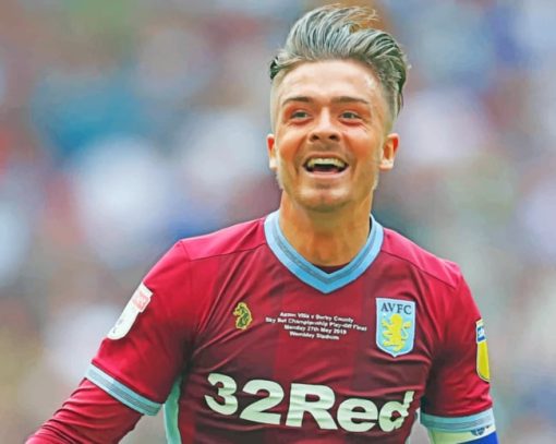 Jack Grealish paint by numbers