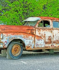 Junk Car paint by numbers