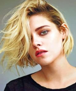 Kristen Stewart With Short Hair paint By Numbers
