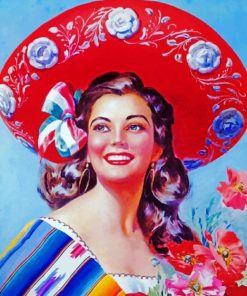 Mexican Lady paint by numbers
