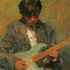 Musician Ron Hicks paint by numbers