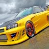 Nissan Skyline R34 paint by numbers