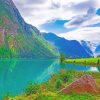 Norwegian Fjords paint by numbers
