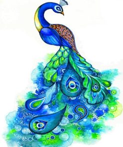 Peacock Art paint by numbers