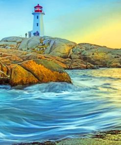 Peggys Cove Canada paint by numbers