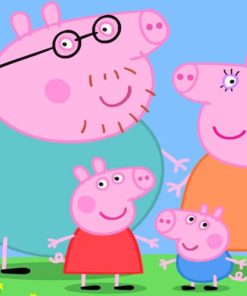 Peppa Pig Family paint by numbers