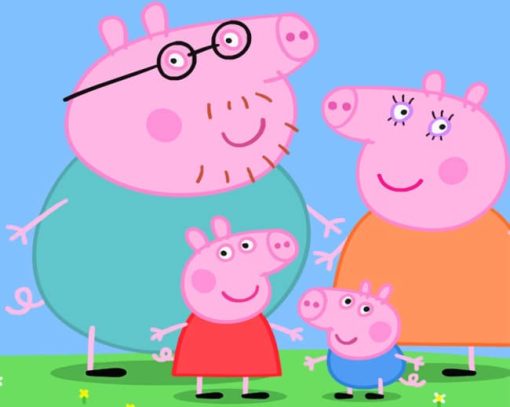Peppa Pig Family paint by numbers