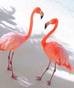 Pink Flamingo paint by numbers