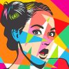 Girl In Pop Art paint by numbers