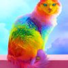 Rainbow Cat paint by numbers