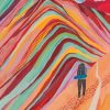 Rainbow Mountain Peru Drawing paint by numbers