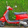 Red And Black Vespa paint by numbers