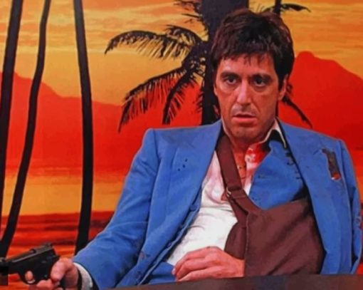 Al Pacino Scarface paint by numbers