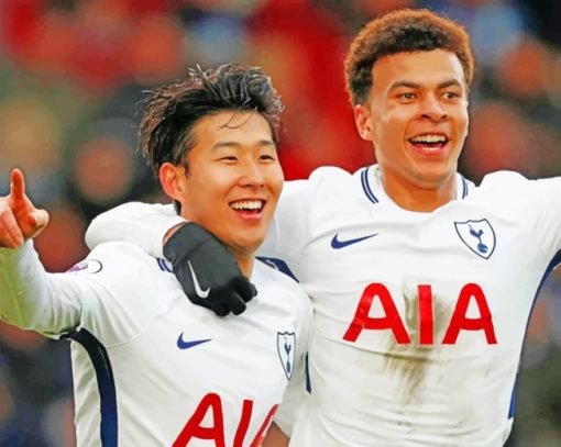 Son Heung And Dele Alli paint by numbers
