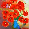 Still Life Poppies In Vase paint by numbers