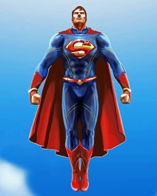 Superman paint by numbers