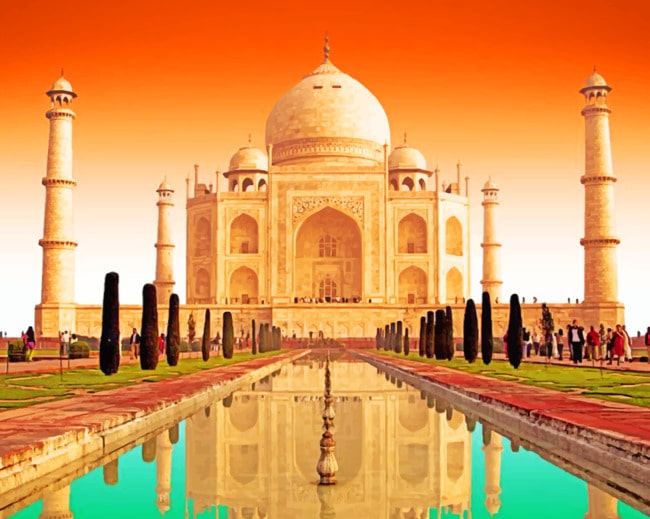 Taj Mahal paint By Numbers