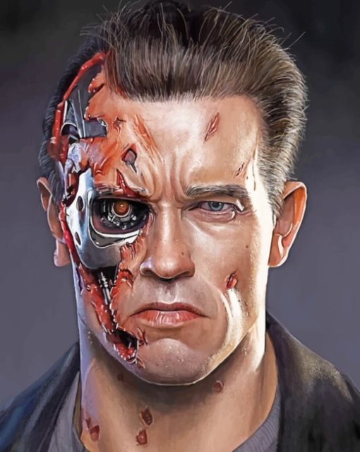 Terminator Portrait paint By Numbers