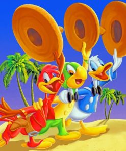 Three Caballeros paint by numbers