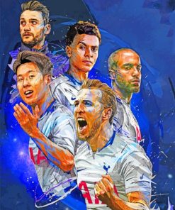 Tottenham Hotspur Team paint by numbers