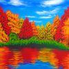 Autumn Lake paint by numbers