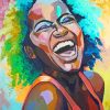 Black Women Laughing paint by numbers
