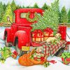 Christmas Truck paint by numbers