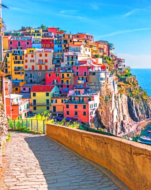 Cinque Terre National Park paint By Numbers