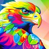 Colorful Eagle paint by numbers