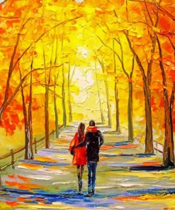 Couple In Forest paint by numbers