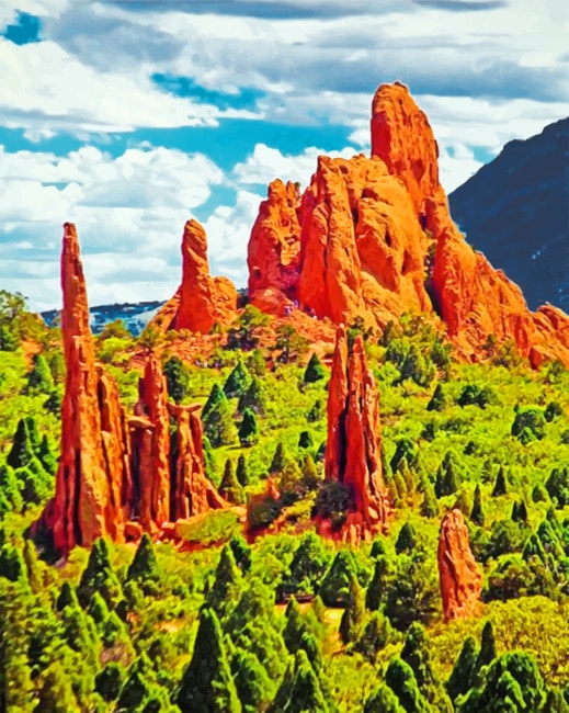 Garden Of The Gods paint By Numbers