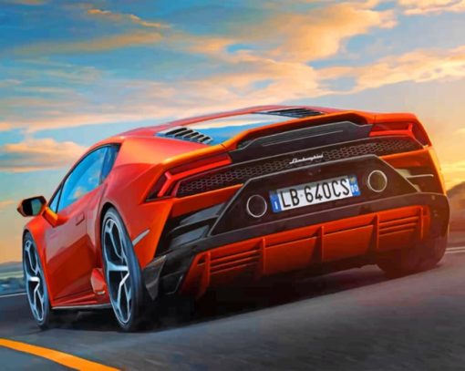 Lamborghini Huracan Evo paint By Numbers