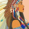 Native Girl Art paint by numbers