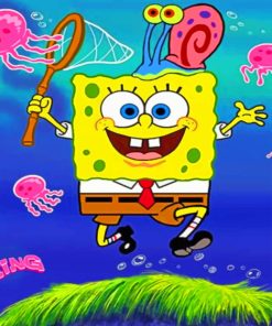 Sponge Bob Square pants paint By Numbers