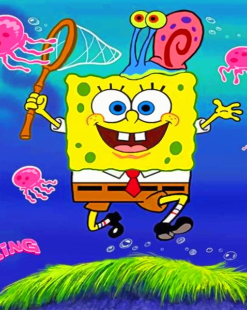Sponge Bob Square pants paint By Numbers