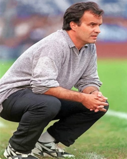Young Marcelo Bielsa paint by numbers