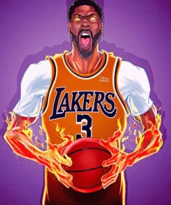 Anthony Davis Lakers Art paint by numbers