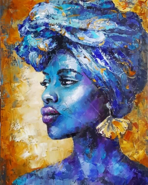 African Girl paint By Numbers